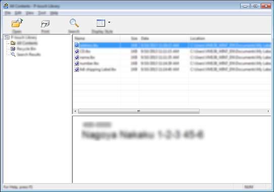 Jak korzystać z programów P-touch Transfer Manager i P-touch Library (tylko komputery z systemem Windows ) Drukowanie szablonów