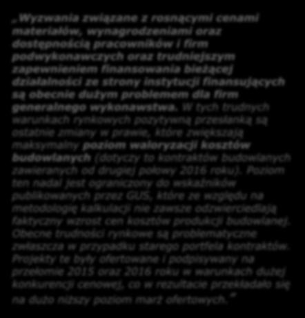 Wzrastające ceny materiałów budowlanych i wynagrodzenia są największym wyzwaniem sektora budowlanego w Polsce Wzrost cen wybranych materiałów budowlanych w Polsce (ceny na I kwartał 2016 = 100) 100