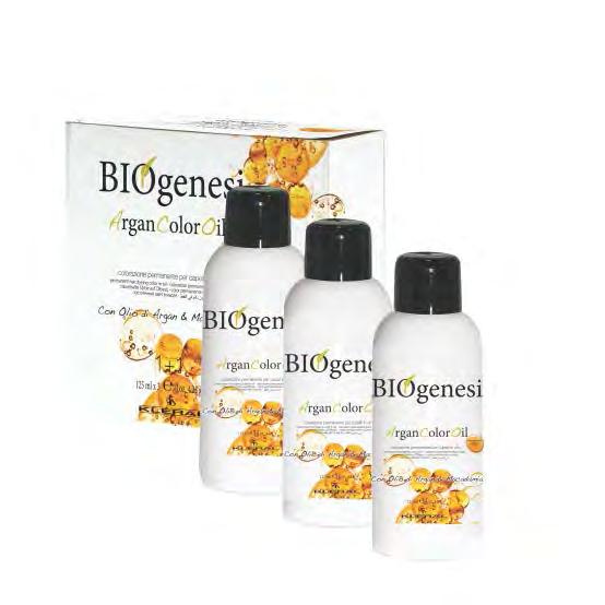 BIOgenesi pielęgnacyjna farba z olejem arganowym i macadamia 125 ml zapewni nawilżenie i miękkość farbowanym włosom, - bez amoniaku, - parabenów, - SLS, SLES, - olejów mineralnych.