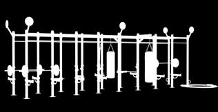na ławce (benchpress) Full the full design created with all the prerequisites for a functional or weightlifting training in groups or as a