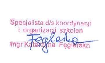 POSTANOWIENIA KOŃCOWE 6 1. Wzięcie udziału w rekrutacji jest równoznaczne z podjęciem zobowiązania uczestnictwa w szkoleniu w przypadku zakwalifikowania. Nadesłane materiały nie podlegają zwrotowi. 2.