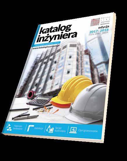 Ponadto opisane są pokrycia dachowe, stolarka otworowa, bramy, posadzki, nawierzchnie, chemia budowlana, urządzenia dźwigowe, sprzęt