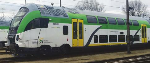 Wagon piętrowy sterowniczy ILOŚĆ: 2 TYP: 316B Control double-deck coach QUANTITY: 2 TYPE: 316B MASA WAGONU PUSTEGO: 57 T MASS OF EMPTY COACH: 57 T 160 KM/H MAX SPEED: 160 KM/H LICZBA MIEJSC