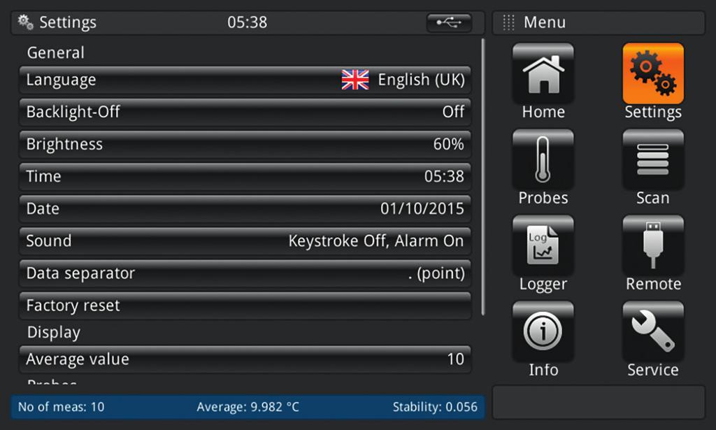 Łatwa konfiguracja Podstawowe ustawienia urzadzenia Wybranie menu 'settings' z prawej strony ekranu,