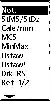 Menu MENU-klawisz nacisnąć, aby wyświetlić oznaczenia menu nad softkeys u dołu ekranu LCD. Proszę nacisnąć odpowiedni softkey, aby wywołać jedno z menu.