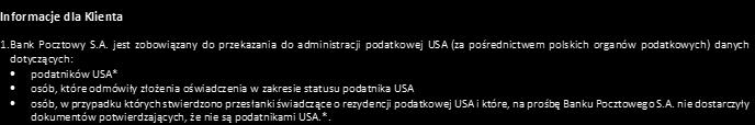 2. Administratorem danych osobowych jest Bank Pocztowy S.A z siedzibą w Bydgoszczy przy ul. Jagiellońskiej 17.