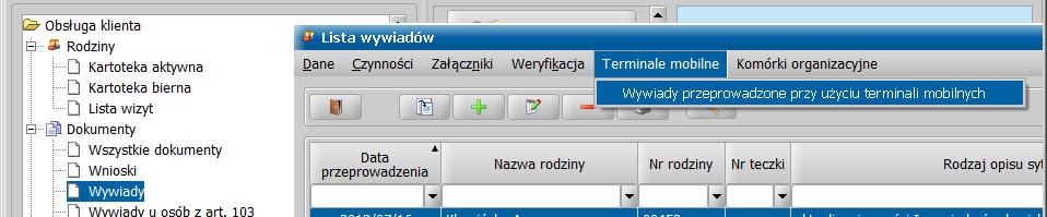 W ramach tej współpracy można zlecać przeprowadzenie wywiadów przy użyciu terminalu mobilnego oraz odbierać i wczytywać do systemu Pomost wywiady przeprowadzone przy użyciu tego urządzenia.