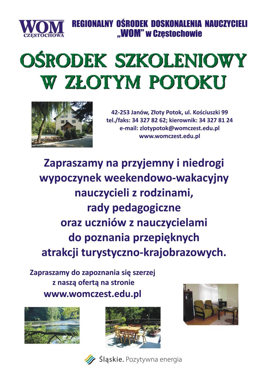 Regionalny Ośrodek Doskonalenia Nauczycieli WOM w Częstochowie, 42-202