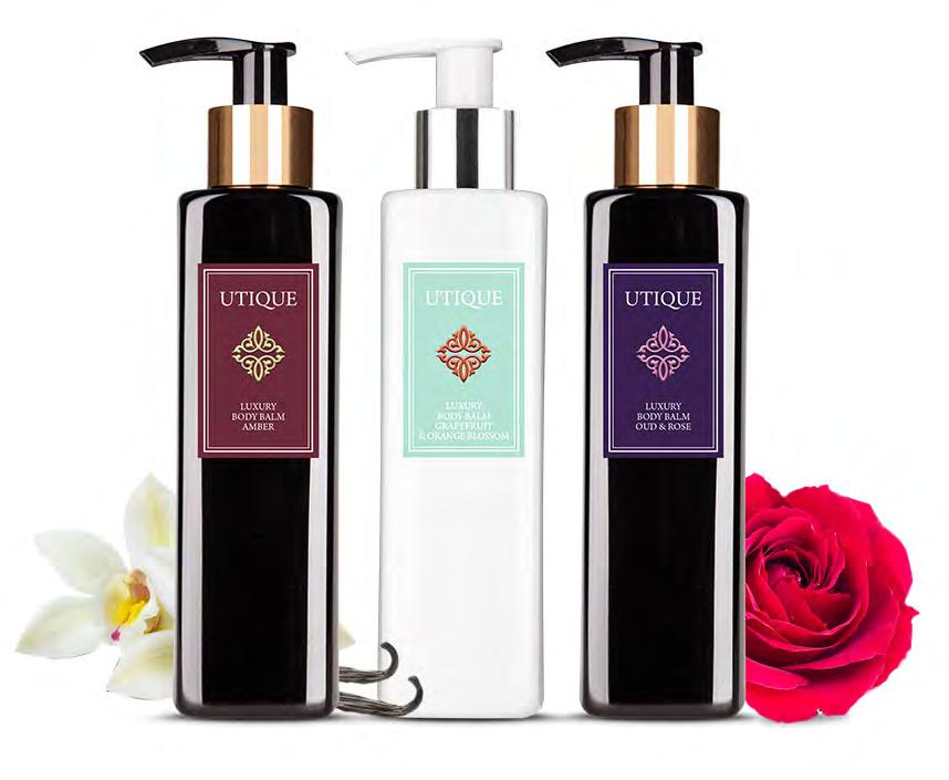 LUXURY BODY BALM Ekskluzywne balsamy UTIQUE to profesjonalna pielęgnacja skóry przypieczętowana szczyptą finezji.