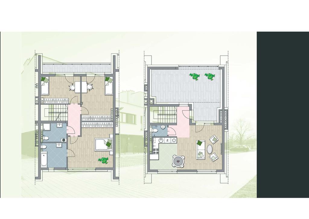 Przykładowe mieszkanie dwupoziomowe - etap III www.chojnypark.pl 6,18 m 2 Mieszkanie Czteropokojowe 12,55 m 2 Kl.