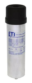 5 kvar, 400V, 50Hz 004656702 2,5 3 x 16,6 3,6 0,75 1 LPC 3 kvar, 400V, 50Hz 004656703 3 3 x 19,9 4,3 0,75 1 LPC 4 kvar, 400V, 50Hz 004656704 4 3 x 26,5 5,8 0,75 1 LPC 5 kvar, 400V, 50Hz 004656705 5 3