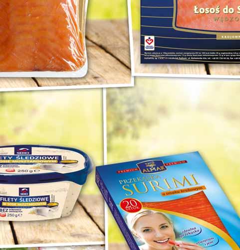 ŚLEDZIOWE W SOSACH 250 G sprzedaż po 74520511 16 99 z VAT 17.