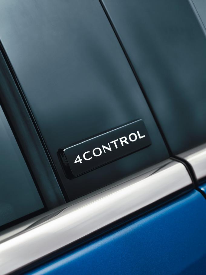 Dzięki technologii 4CONTROL Renault Megane GT dysponuje 4 kołami skrętnymi, zapewniającymi imponującą zwrotność i szybkość reakcji.