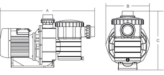 5 HP 230V 63 mm / 2" HA03 0950092 SB20 1.85 kw 2.