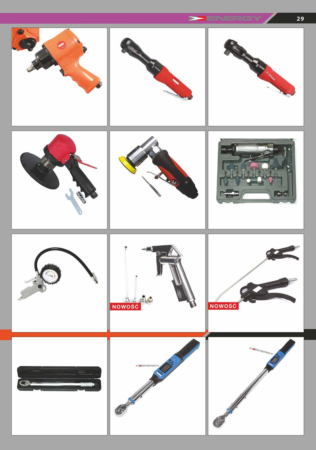 NARZĘDZIA PNEUMATYCZNE NE00491 Klucz udarowy pneumatyczny 1/2" Średnie wymagane ciśnienie 90psi, Maksymalne obroty 7200 obr/min, Typ złącza powietrza 1/4" Waga 6 kg, Końcówka nasadki 1/2" Długość 236
