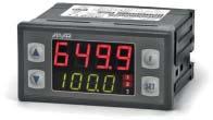 .. 10 V), - podwójny wyświetlacz, -ON-OFF, - fuzzy logic PID, -RAMPING, RS485, - tablicowy 48 x 48 mm.