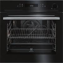 74 l / 9 funkcji, w tym termoobieg i turbogrill / pieczenie z nowatorskim, równomiernym rozprowadzaniem powietrza / panel sterowania z wyświetlczem LD / wybór czasu zakończenia pieczenia / prowadnice