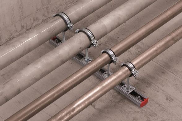 LEKKI SYSTEM INSTALACYJNY DO ZAMOCOWAŃ INSTALACJI NA OBIEKCIE ORAZ JAKO KONSTRUKCJE WSPORCZE 3.6. System instalacyjny Hilti jest zestawem elementów: szyn, obejm, prętów, kotew itp.