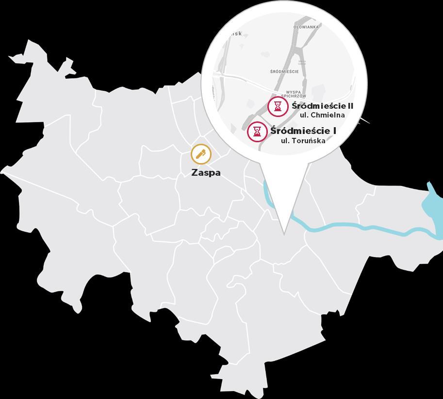m 2 PUM/PUU* Central Park Ursynów 56 Warunkowe projekty