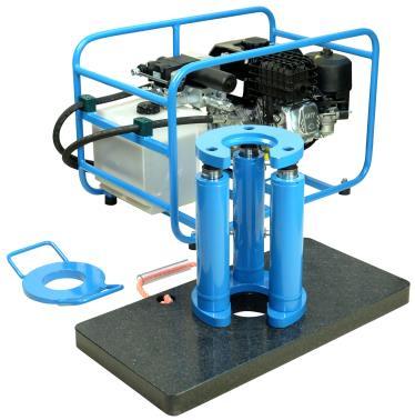 hydrauliczny z silnikiem benzynowym HONDA [waga 23,8 kg] Wyciągarka S-41 [waga 17 kg] Udźwig 90 kn [3 siłowniki hydrauliczne] Średnica otworu roboczego Ø86 mm Prędkość wyciągania