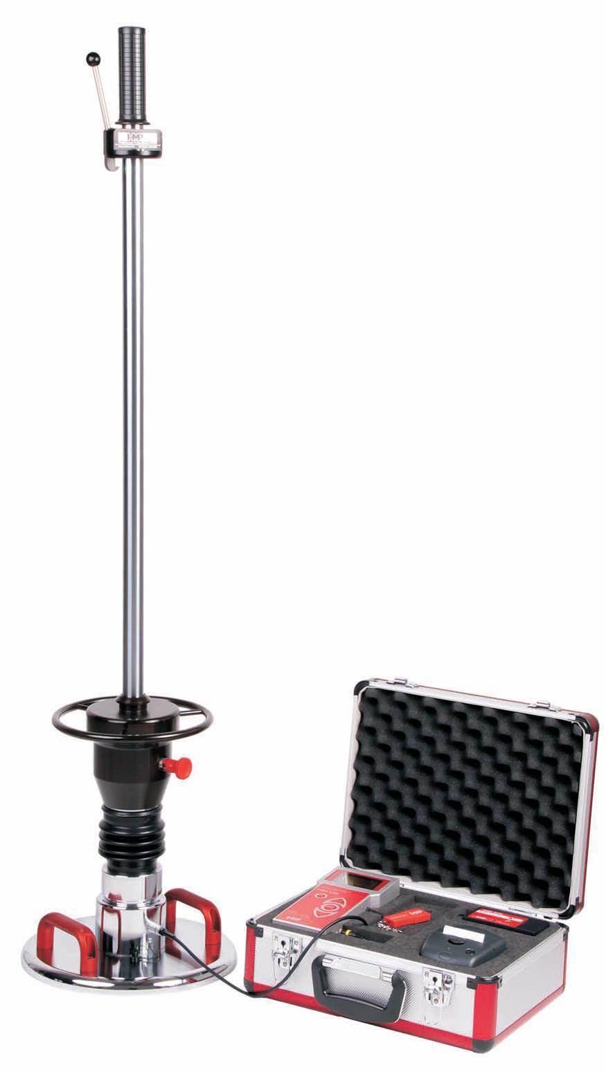 obciążnikiem 15 kg] Średnica płyty obciążeniowej: Ø300 mm Max. siła uderzeniowa: 7,07 kn Czas trwania uderzenia: 17,0±1,5 ms Dopuszczalna temp.