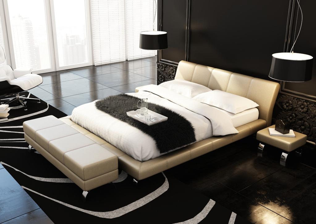 Supra nowoczesne, niskie łóżko stworzone z myślą o tych, którzy cenią sobie włoski design, dostępne