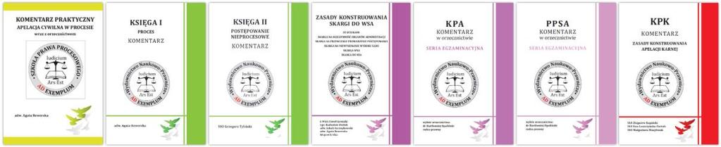 ĆWICZENIA - opis Zajęcia ćwiczeniowe służą omówieniu określonych instytucji prawa procesowego i materialnego oraz obejmują naukę rozwiązywania casusów egzaminacyjnych.