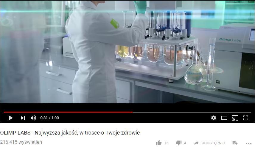 Kampanie wizerunkowe Olimp Labs Źródło:
