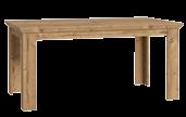 STOŁY Stół rozkładany KSMT40 szer. 160 (207)/wys. 75/gł. 90 cm Dekor: D43 dostępny również w dekorze L42 Stół rozkładany CQNT16 szer. 160 (207)/wys. 78/gł.