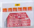 ENDODONCJA 9,90 PLN Gutaperka Cybertech 02 CYBERTECH, OPAK. 120 SZT.