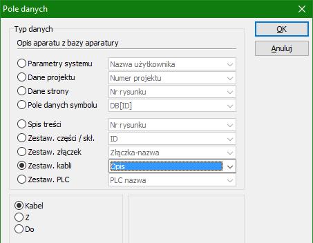 6.3 Nowe pola danych dla zestawień i symboli 6.3.1 Zestawienia części i elementów Gdy tworzysz zestawienia części lub elementów, możesz w nich uwzględnić nazwę grupy obiektów. 6.3.2 Predefiniowane