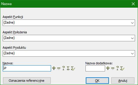 Oznaczenia referencyjne są zawsze widoczne, gdy klikniesz na przycisk