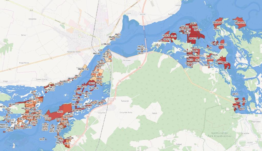 Wyszukanie informacji o planowanych terenach mieszkalnych na obszarze zagrożonym powodzią Tereny