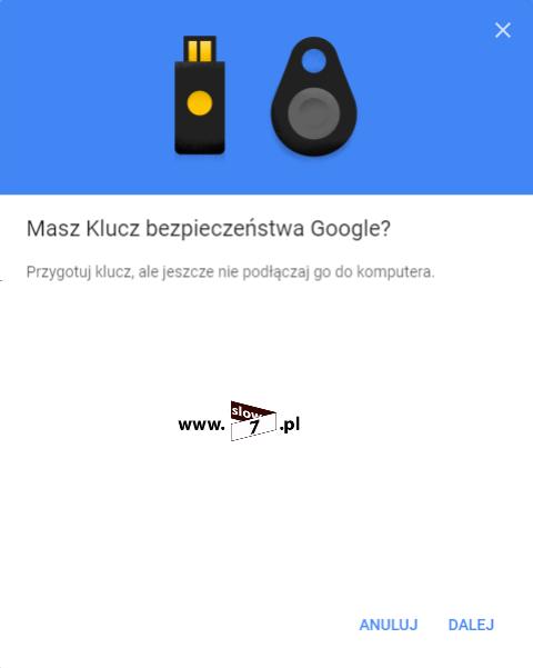 Podłączamy token i przyciskamy na