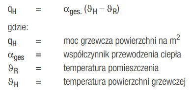 Górne źródło ciepła Instalacja ogrzewania budynku; c.d. Samoregulacja ogrzewania płaszczyznowego Efekt samoregulacji występuje w zasadzie w każdym systemie ogrzewania.