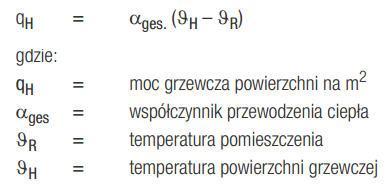 Górne źródło ciepła Instalacja ogrzewania budynku; c.d. Samoregulacja ogrzewania płaszczyznowego Efekt samoregulacji występuje w zasadzie w każdym systemie ogrzewania.