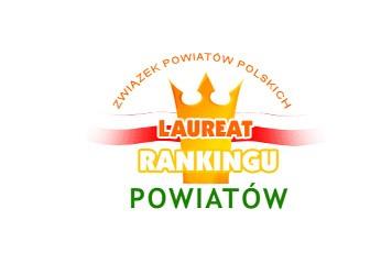 Jesteśmy na 10. miejscu w Rankingu Powiatów!!!!! W Ogólnopolskim Rankingu Powiatów i Gmin prowadzonym przez Związek Powiatów Polskich.