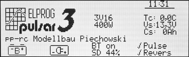 Zmiana napięcia ładowania/rozładowania spowoduje zmianę napięcia ładowania max. o taką samą wartość.