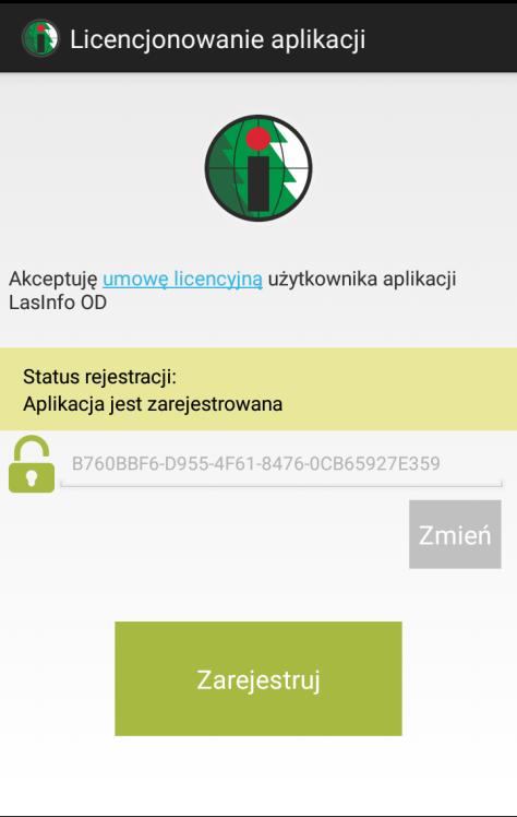 Po każdej aktualizacji programu konieczne jest pobranie nowej wersji instrukcji. Pobieranie uruchomi się automatycznie, gdy program nie znajdzie instrukcji na urządzeniu. Rysunek 45.