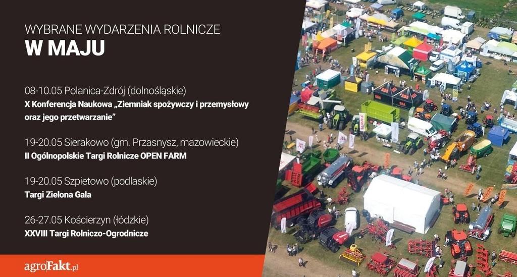 .pl Imprezy rolnicze w czerwcu 08-10.06. Kamień Śląski (opolskie) Targi Opolagra 2018 To wiodąca wystawa rolnicza południowej Polski.