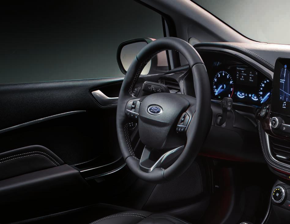 FORD FIESTA VIGNALE Nowy, niesamowity system audio B&O PLAY o mocy 675 Wat, wyposażony w 10 głośników, zapewnia idealną jakość dźwięku.