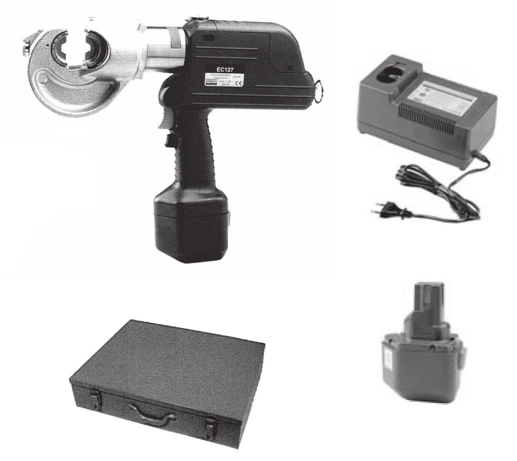 SICAME GROUP Narzędzia Praska elektrohydrauliczna ESC 120 Praska elektrohydrauliczna przeznaczona jest do zaciskania złączek i końcówek aluminiowych i miedzianych.