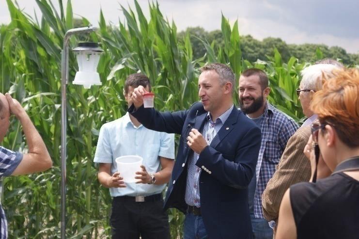 kukurydzy metodami wykrywania oraz zwalczania omacnicy prosowianki podczas pokazu na plantacji PODR w