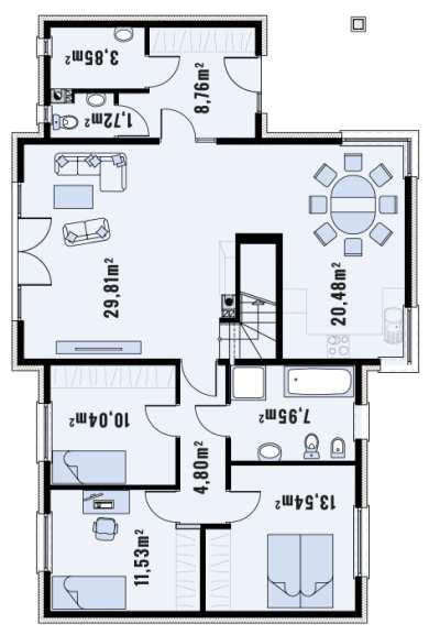 m² 20,48 m² 8,02 m² 7,95 m² 13,54 m² 11,53 m² 10,04m²