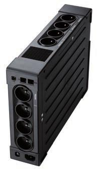 UPS Eaton Ellipse PRO 1 3 gniazda wyjściowe z ochroną przeciwprzepięciową i podtrzymaniem bateryjnym, 1 gniazdo tylko z ochroną przeciwprzepięciową 2 1 gniazdo z funkcją EcoControl 3 Ochrona linii