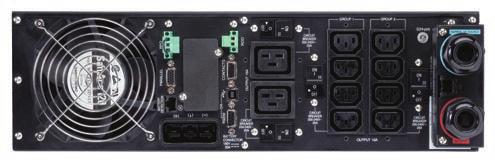 UPS Eaton 9PX 5 11 kva 1 Złącza: zdalnego wyłączania / załączania i wyłącznika awaryjnego 2 Slot na karty komunikacyjne Network-MS, ModBus-MS lub Relay-MS 3 Port komunikacji do pracy równoległej