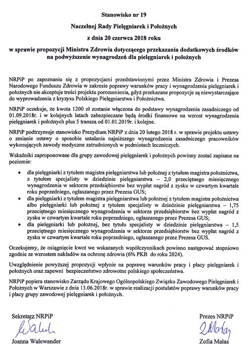 Zarząd Krajowy OZZPiP stara się szukać różnych możliwości rozwiązania KRYZYSU, jaki powstał w Polsce w kwestii wykonywania zawodu pielęgniarek i położnych.