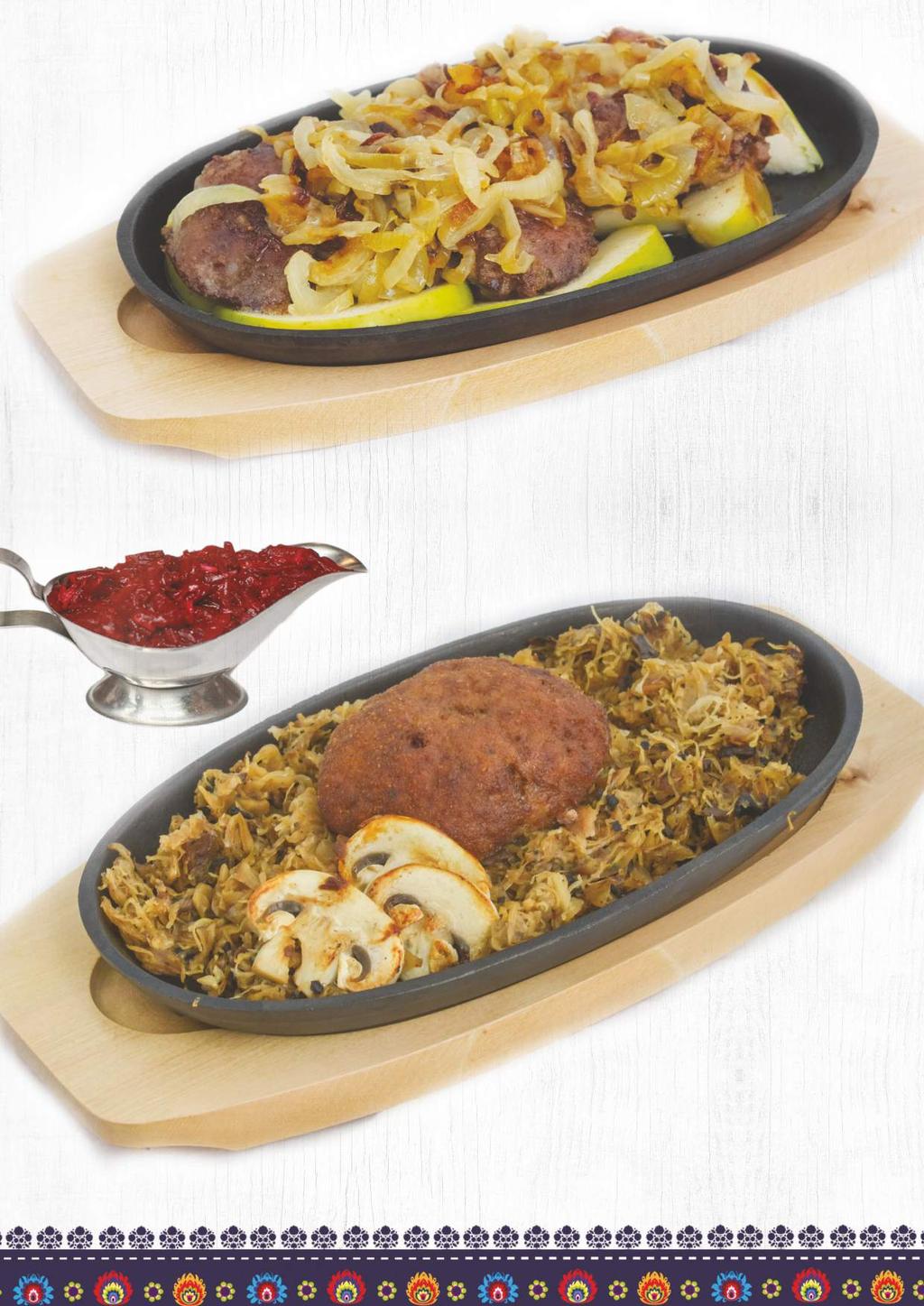 Dania na gorących żeliwach podawane Dishes served on hot cast irons 27.