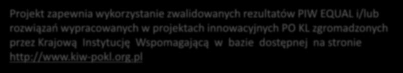 Instytucję Wspomagającą w bazie dostępnej na stronie http://www.kiw-pokl.org.