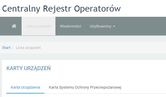 1) Rejestracja w systemie CRO - czekamy na weryfikację danych - zakładamy Karty Urządzeń - po zalogowaniu i